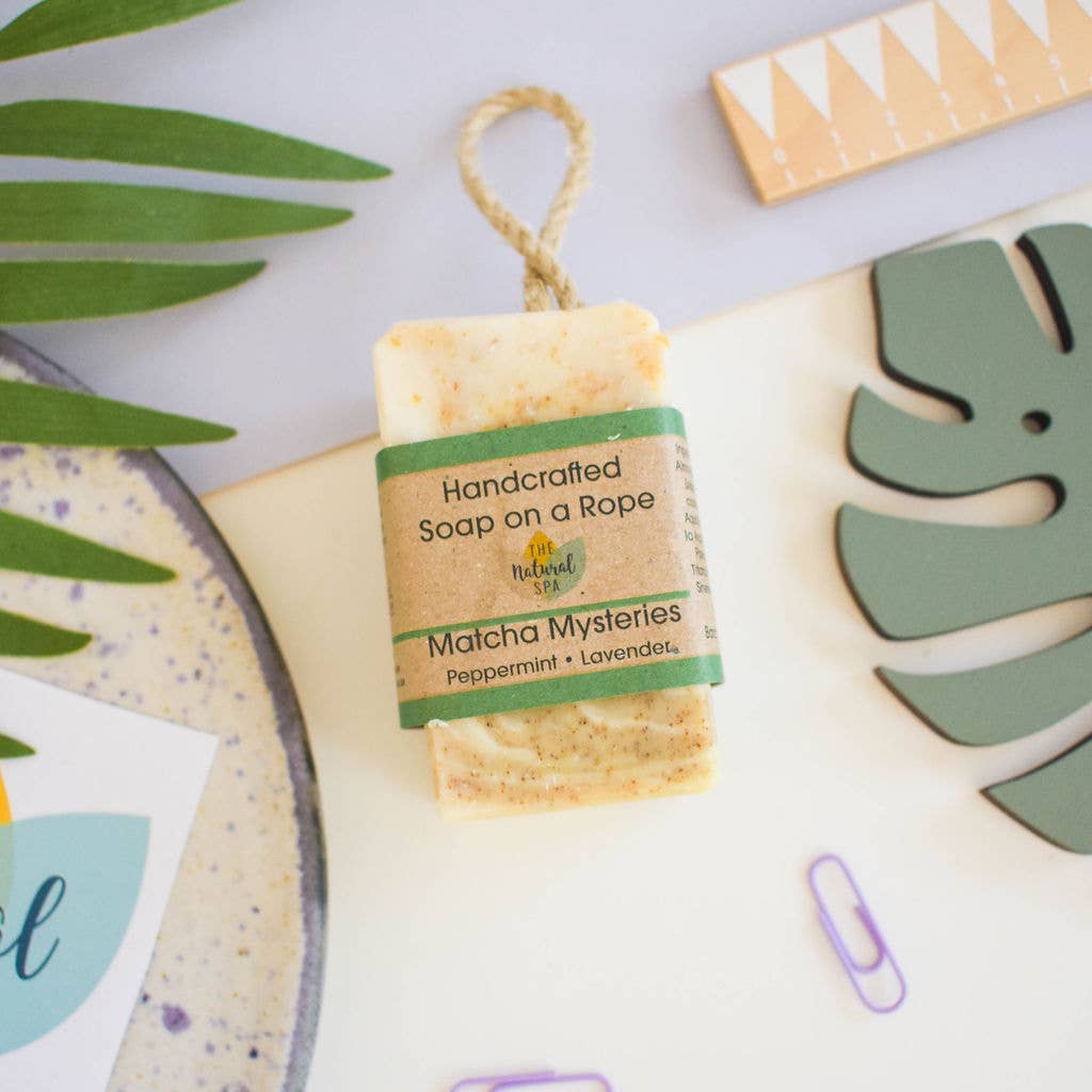 Matcha Mysteries Soap On A Rope 100g - Vegan