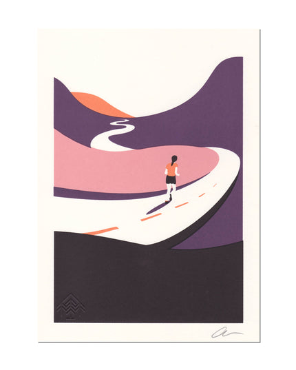 Where The Trail Takes You - Runner A4 Screenprint