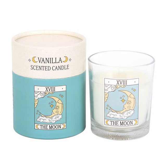 The Moon Vintage Tarot Card Vanilla Candle