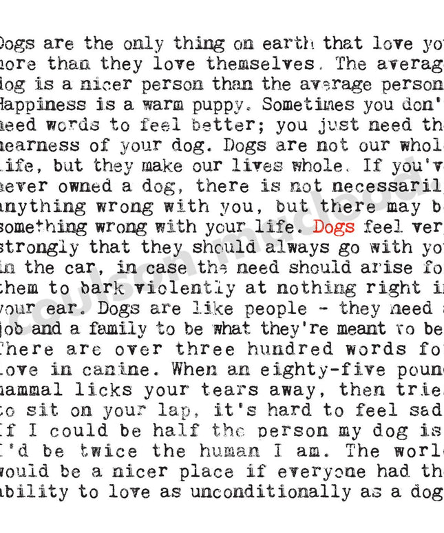 Dog Quotes Card For Pet Lovers