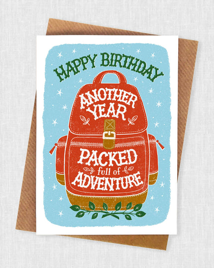 Backpackers Birthday Card