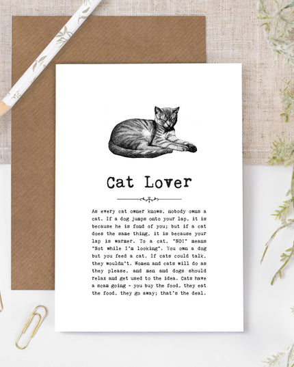 Cat Lover Card