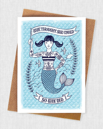 Mermaid Congratulations Card