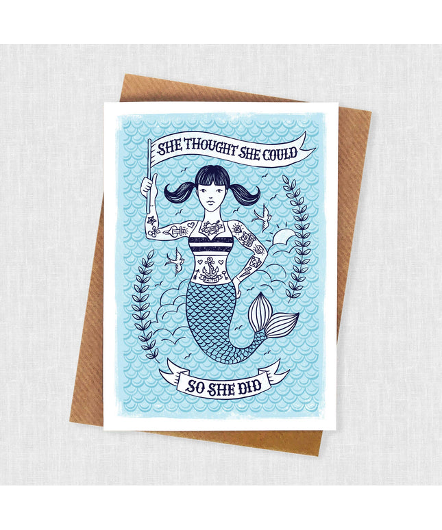 Mermaid Congratulations Card