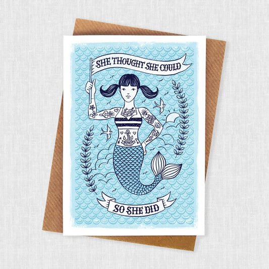 Mermaid Congratulations Card