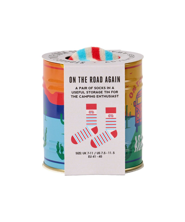 Storage Tin & Sock Set - Camping Lover