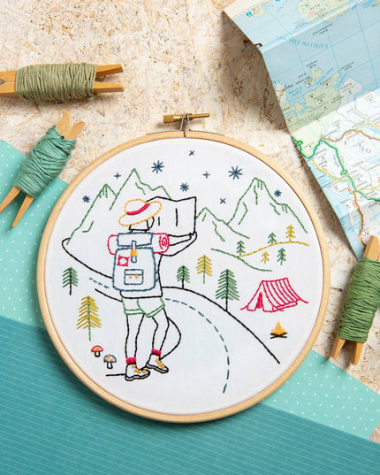 Hiking Embroidery Kit (Explore) | Beginner Craft Kit
