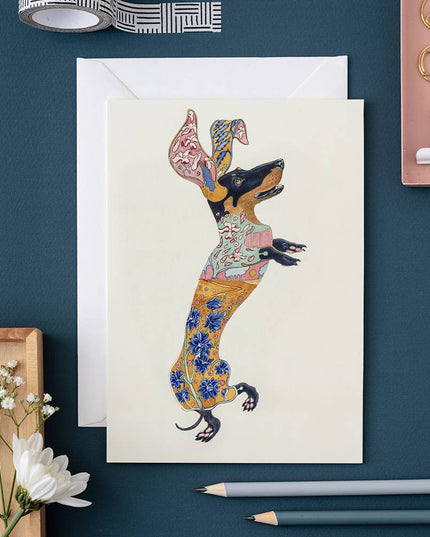 Dachshund Greeting Card