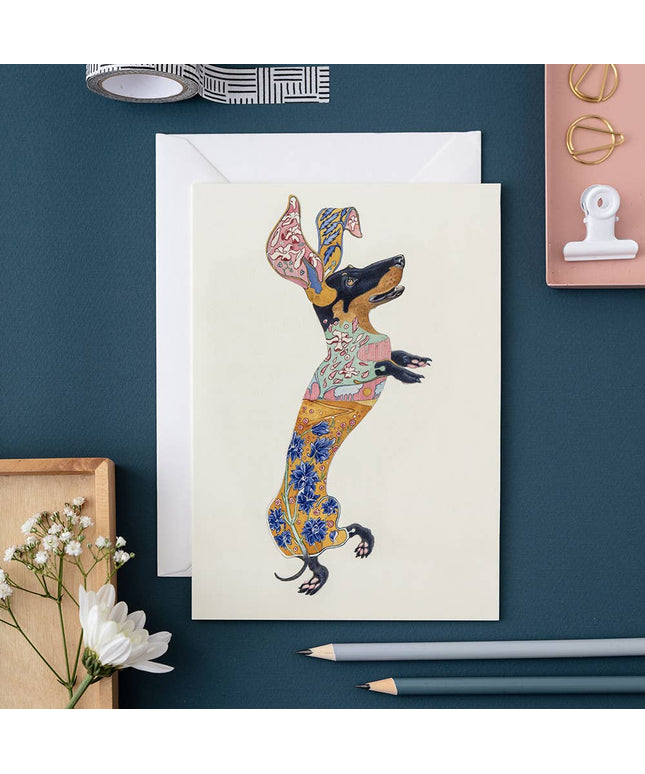 Dachshund Greeting Card
