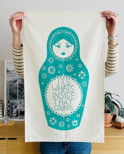 It's What's Inside - Tea Towel