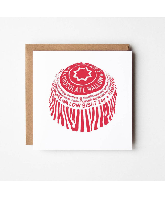 Tunnocks Teacake - blank greetings card