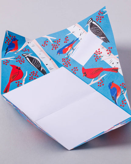 Carnival of Colour Pigeon, Folding Letter Pack, Pack of 6