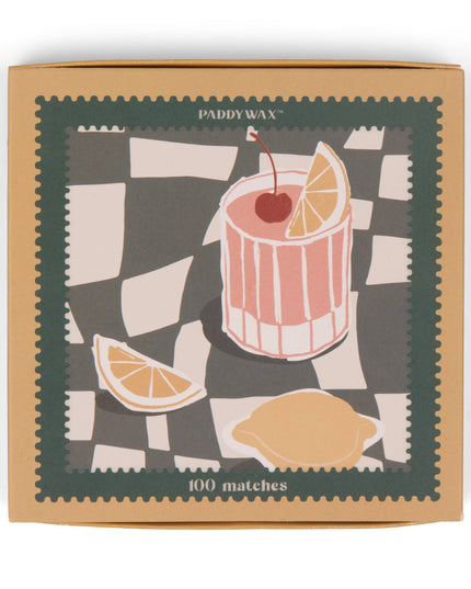 Paddywax Jumbo Boxed Matches - Cocktail