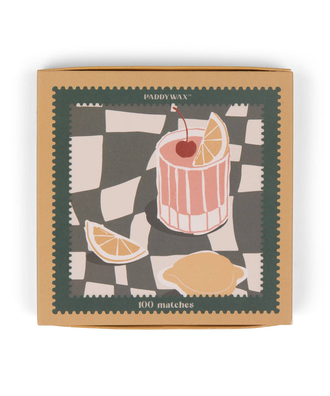 Paddywax Jumbo Boxed Matches - Cocktail