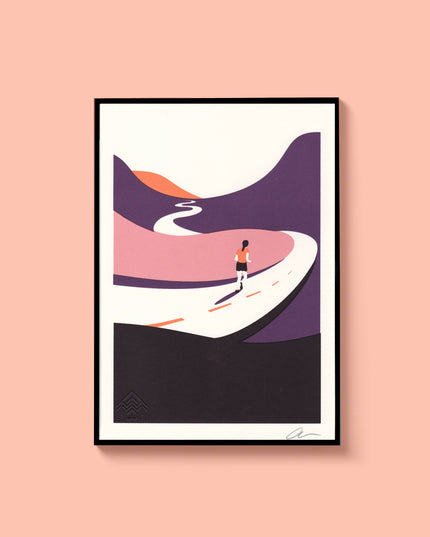 Where The Trail Takes You - Runner A4 Screenprint