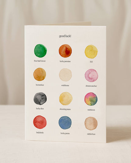 Good Luck Colour Palette Card