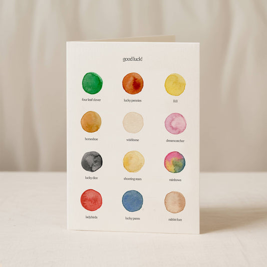 Good Luck Colour Palette Card