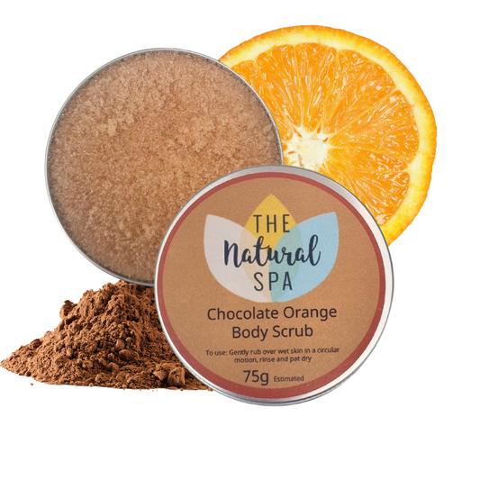 Chocolate Orange  Natural Body Scrub - 75g tin - Letterbox