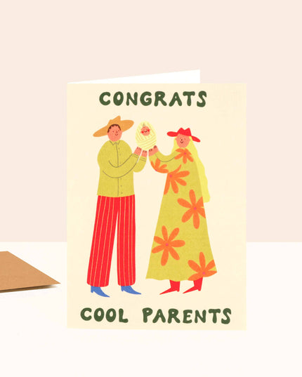Cool Parents New Baby Card | Unisex Baby Card | Congrats