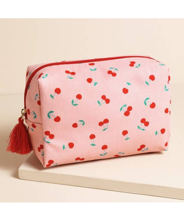 Cherry Print Make-Up Bag