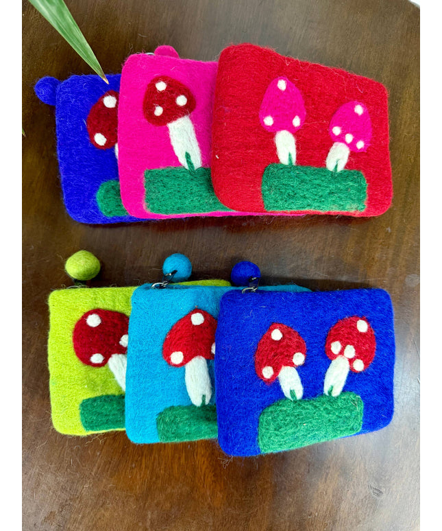 Assorted Felt Toadstool Purse