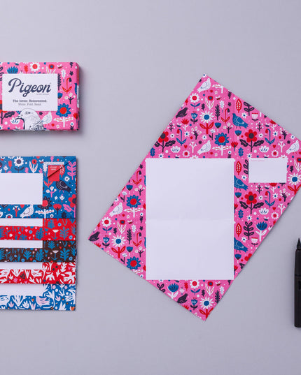 Fiesta Pigeon, Folding Stationery Letter Set - Pack of 6