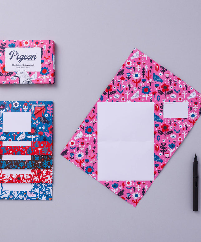 Fiesta Pigeon, Folding Stationery Letter Set - Pack of 6