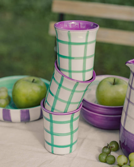 Ceramic Cups - Hand-Painted Coffee Mugs from Spain - Esmeralda