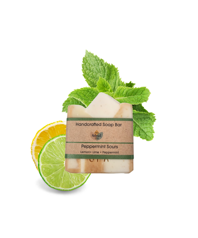 Peppermint Sours Cold Process Soap bar - Vegan