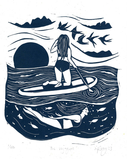 The Voyagers Card *paddleboard, sea, swim, outdoorsy, ocean*