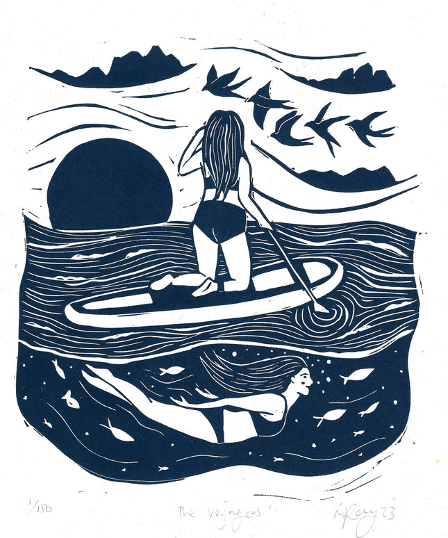 The Voyagers Card *paddleboard, sea, swim, outdoorsy, ocean*