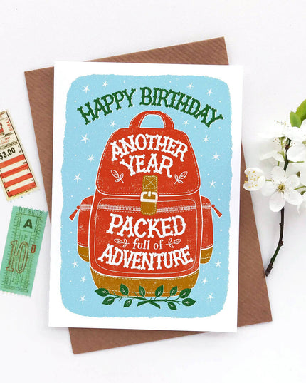 Backpackers Birthday Card