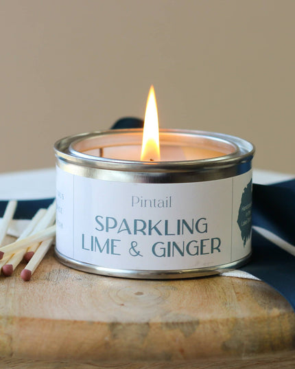 Sparkling Lime and Ginger Paint Pot Candle