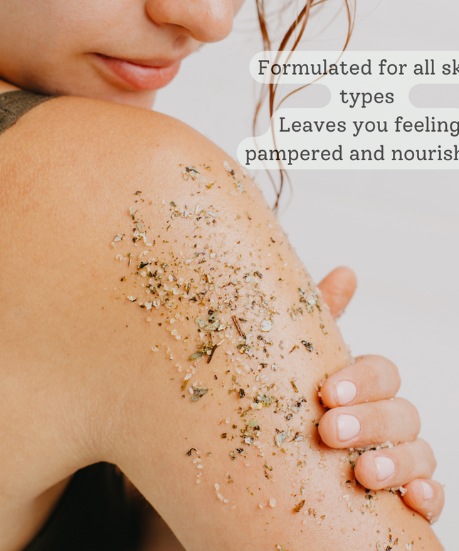 Lemon Calendula Natural Body Scrub - 75g tin - Letterbox