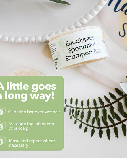 Spearmint and Eucalyptus Shampoo Bar