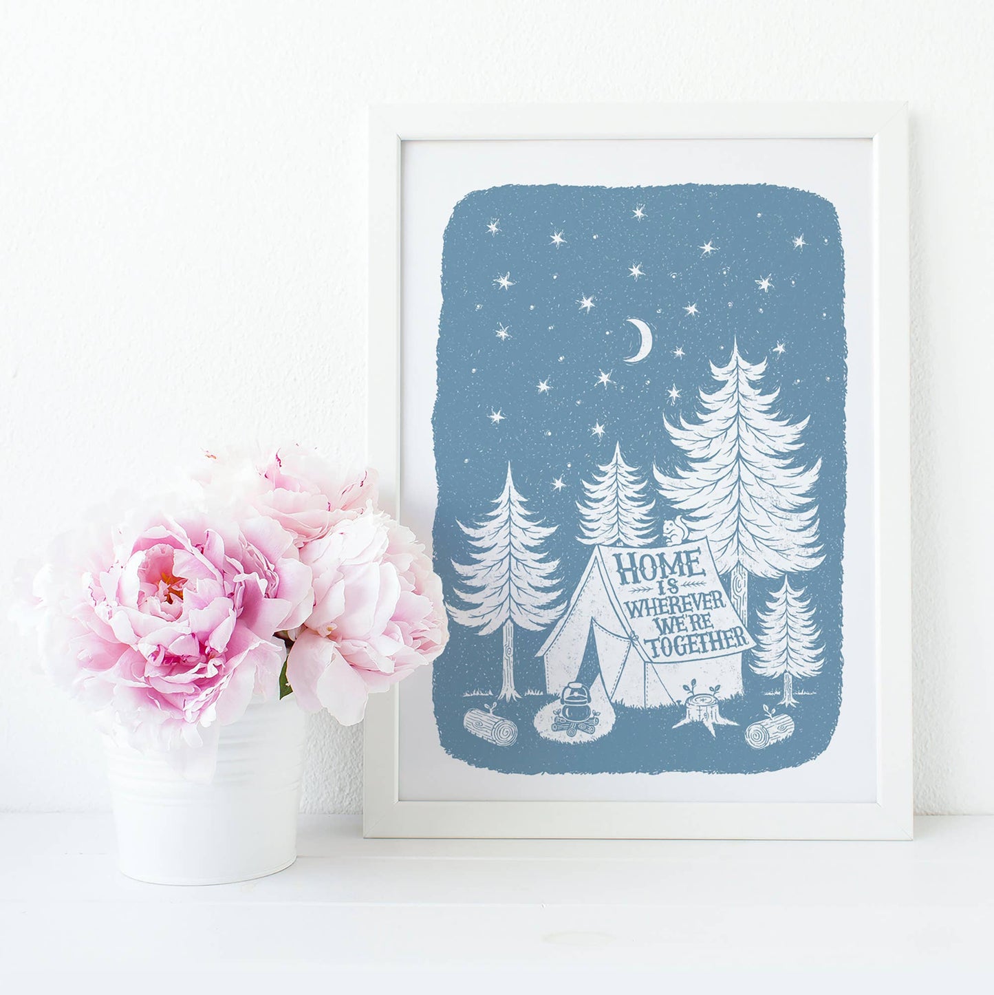 Home Together Camping Print