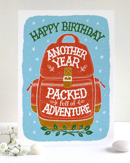 Backpackers Birthday Card