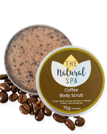 Coffee Natural Body Scrub - 75g tin - Letterbox
