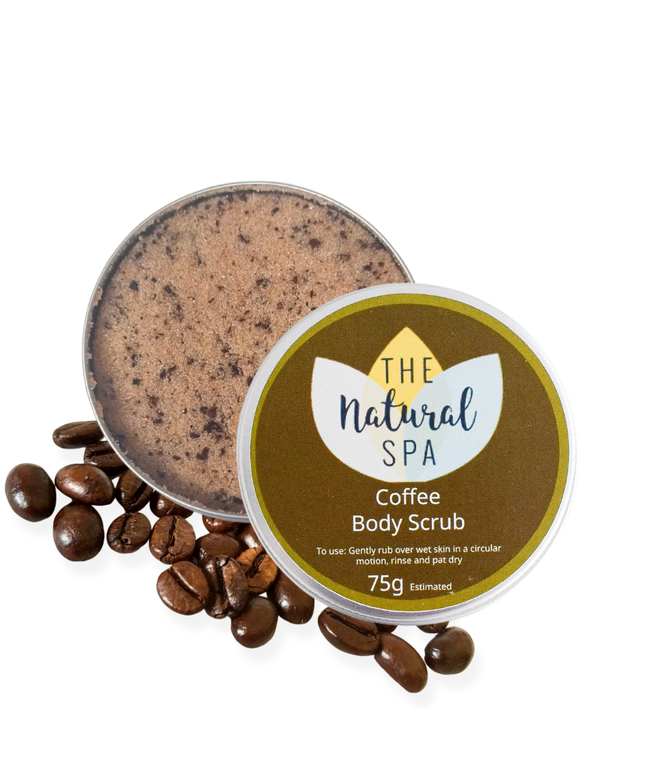 Coffee Natural Body Scrub - 75g tin - Letterbox