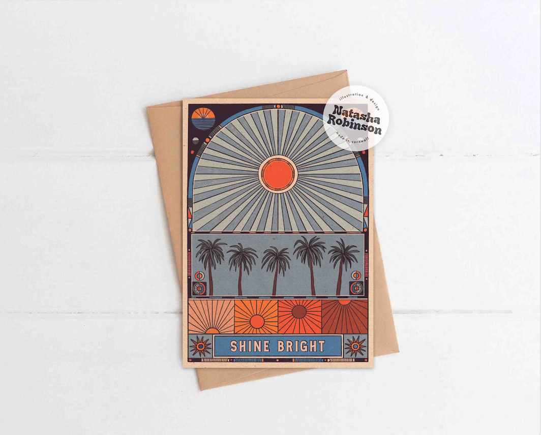 Shine Bright A6 Blank Everyday Sun Congrats Greetings Card