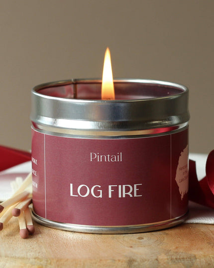 Log Fire Classic Tin