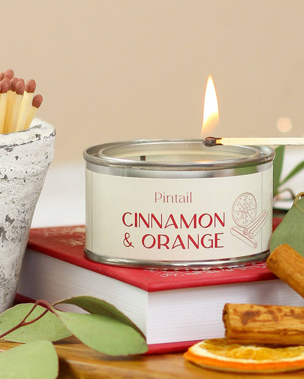 Cinnamon & Orange Paint Pot Candle I Small Tin