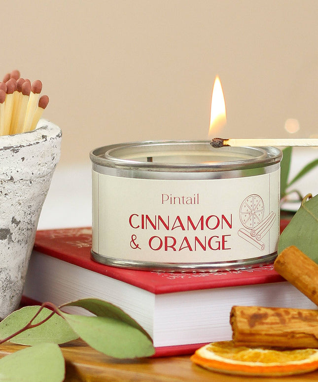 Cinnamon & Orange Paint Pot Candle I Small Tin