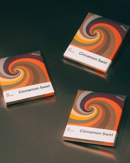 Cinnamon Swirl - 42% Milk Chocolate & Cinnamon Bun Bar **70g