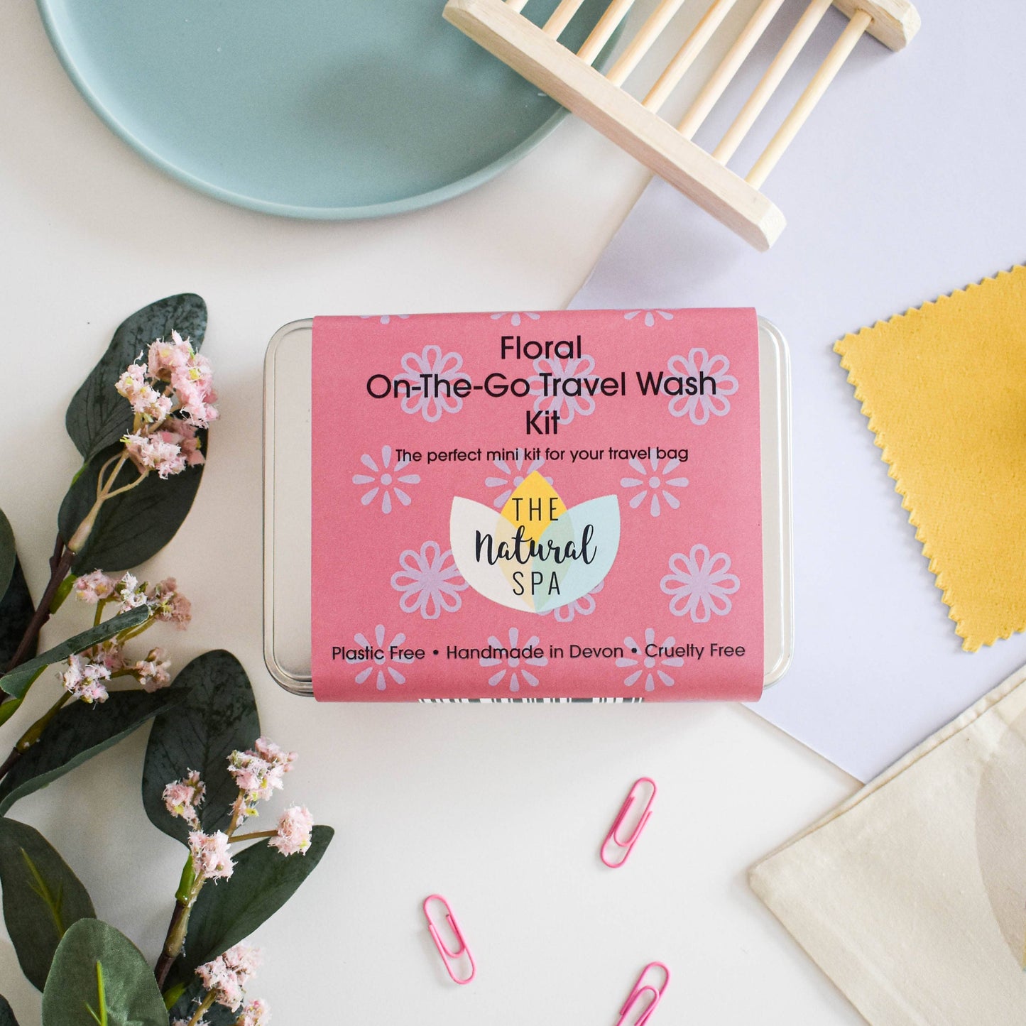 Floral Mini "On-The-Go" Soap Kit