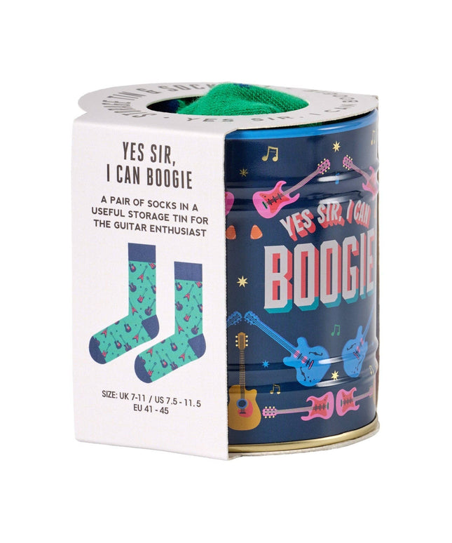 Storage Tin & Sock Set - Yes Sir I Can Boogie