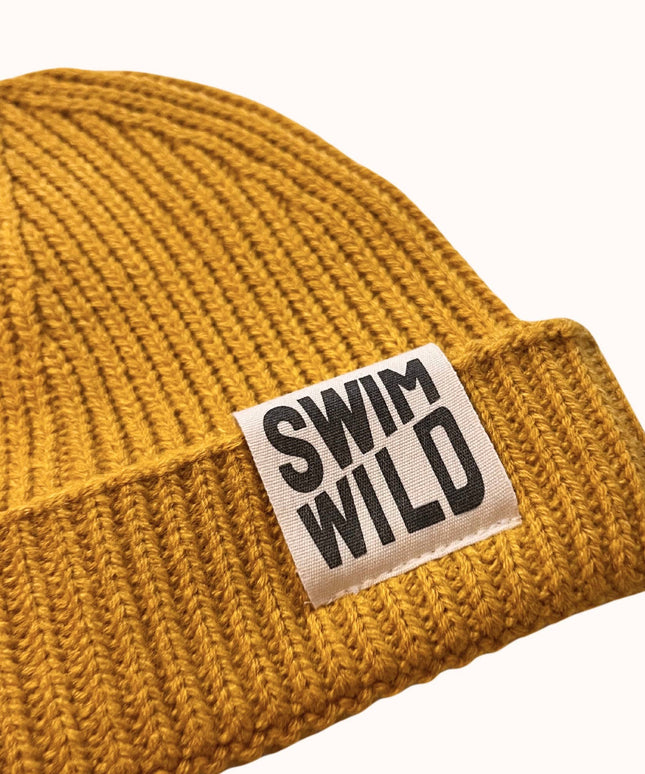 SWIM WILD Fishermans Knit Hat - Mustard