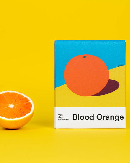 Organic 70% Dark Chocolate Bar - 70g - Blood Orange