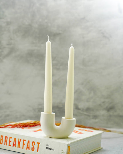 U Shape Dinner Candle Holder - Handmade pieces