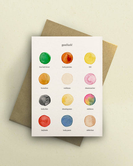 Good Luck Colour Palette Card